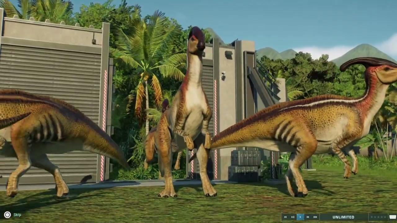 Parasaurolophus Hatchery Animation - Jurassic World Evolution 2
