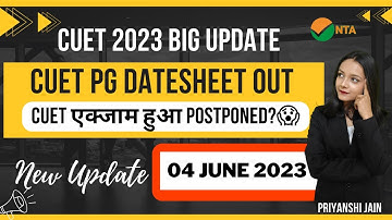CUET PG 2023 Datesheet out 🔥| All exams dates | Priyanshi Jain | Forensic Science | Sagar University