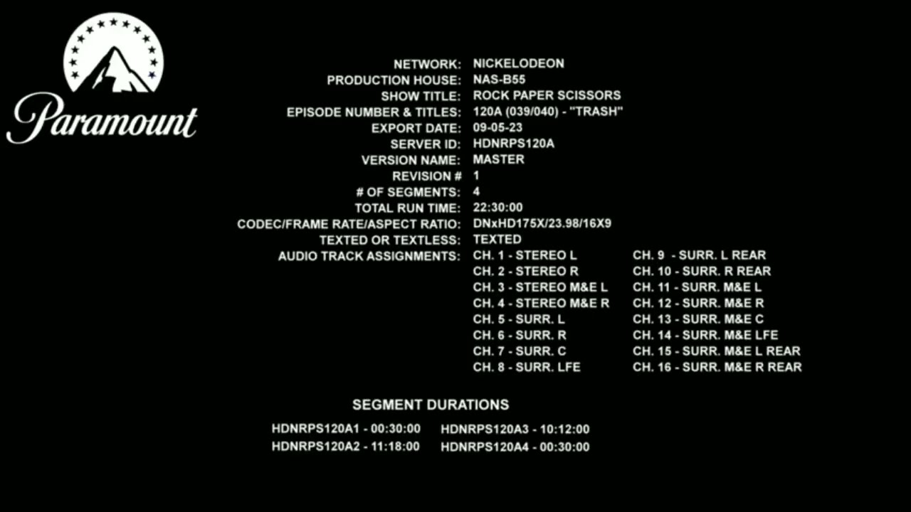 Paramount Slate (Rock Paper Scissors)