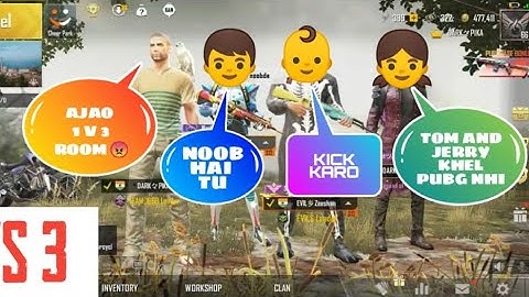 RANDOM PLAYER CALL ME NOOB AND I CHALLENGE FOR ROOM | PUBG MOBILE |DARK PIKA007 | PART-1