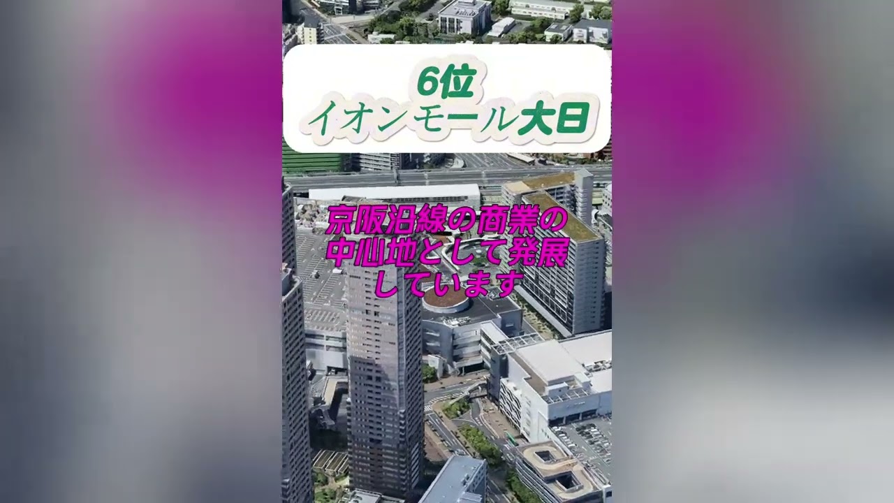 デカいイオンモール ランキング TOP20 #たつじん地理