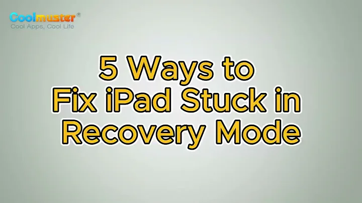 How to Fix iPad Stuck in Recovery Mode in 5 Ways