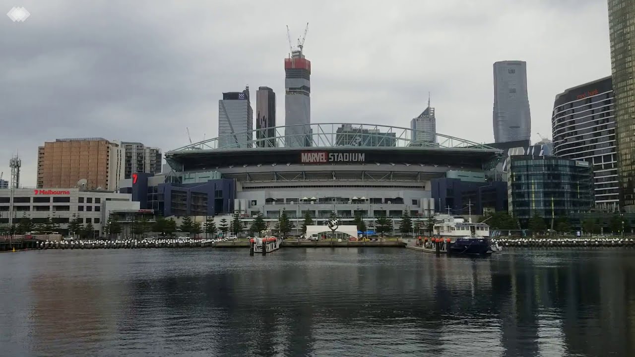 A Port Phillip Ferry Arriving In Docklands, Melbourne