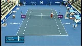 Elena Vesnina Vs Yaroslava Shvedova, Moorilla Hobart International 2013