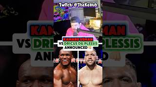 Who y’all think wins🤔 #ufc #kamaruusman #dricusduplessis #mma #reaction