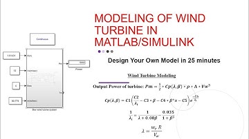 Modeling of Wind Turbine in Matlab/Simulink