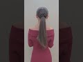 美しい黒髪ロングポニーテール