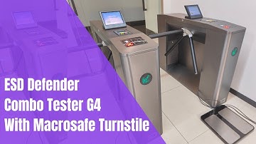 ESD Turnstile Poduct Overview: ESD Defender Combo Tester G4 with Turnstile #esdturnstile