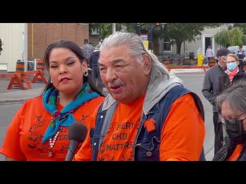 Seven Feathers Indigenous Crosswalk Cobourg September 30, 2021