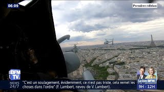 Les images aériennes des répétitions du défilé aérien du 14 juillet au-dessus de Paris