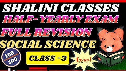 DAV BOARD,REVISION - HALF-YEARLY EXAM CLASS 3 SST REVISION  #davschool #social #sst #exam