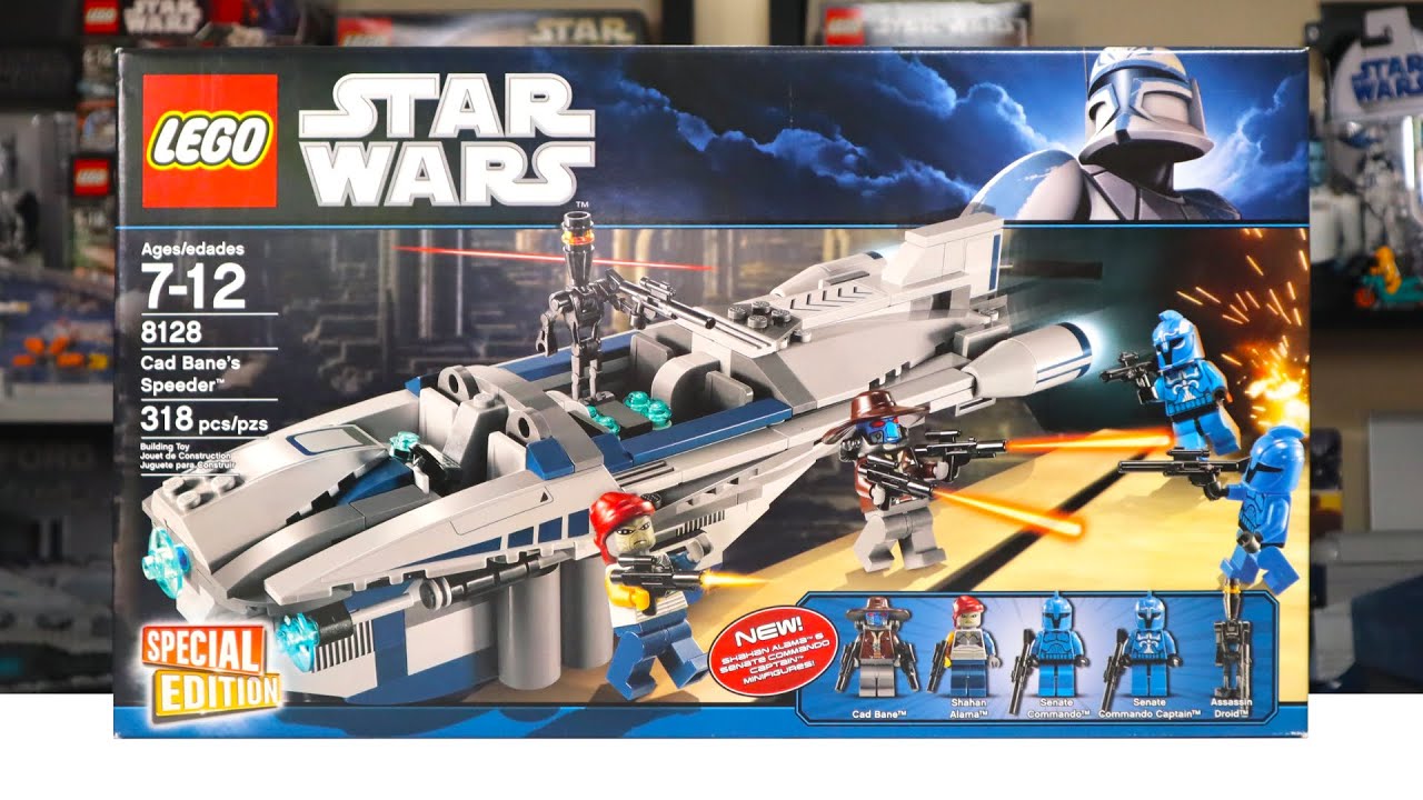 LEGO Star Wars 8128 CAD BANE'S SPEEDER Review! (2010) YouTube