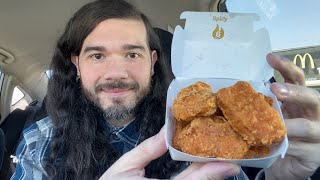 McDonald’s NEW Spicy Chicken McNuggets Review!