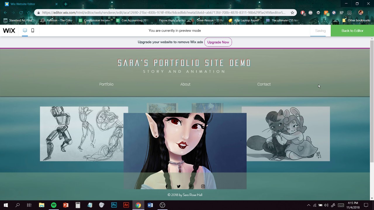 Module 6, Creating a Portfolio Site on Wix YouTube