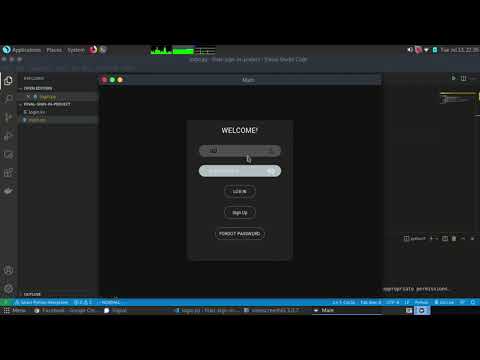 Login pages | Python | KV Project