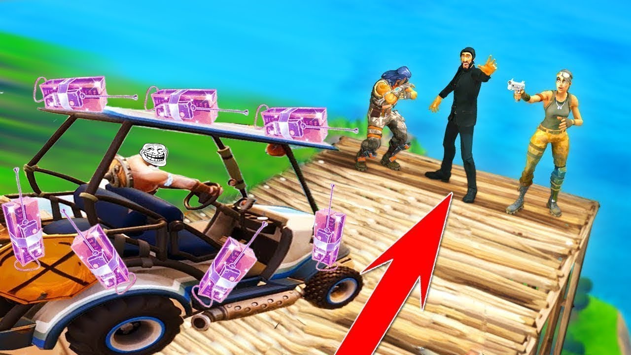 EPIC C4 GOLF CART TROLL  !!  Fortnite Twitch Funny Moments