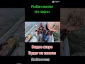 Спасение рыбака в холодной воде
