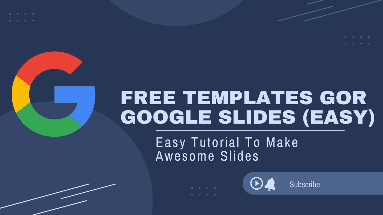 How to get custom templates for google slides for free (easy) - YouTube
