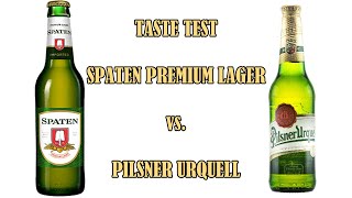 Beer Review: Spaten Premium Lager vs. Pilsner Urquell(, 2015-10-23T12:18:43.000Z)