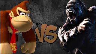 Donkey Kong VS King Kong (Donkey Kong VS King Kong) Sprite/Pixel Animation Battle