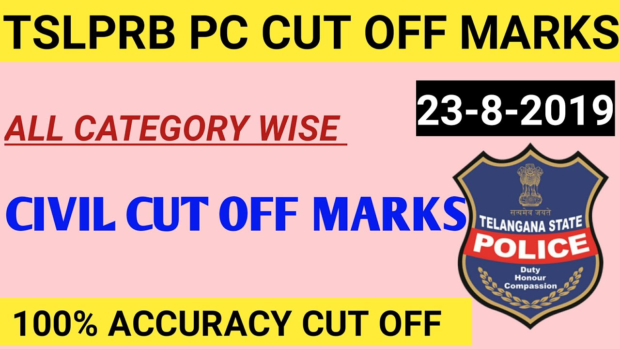 ts pc cut off marks 2019,ts constable mains cut off marks 2019,tslprb cut off marks 2019,tslprb pc