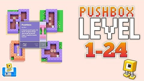 Fancade Pushbox Level 1 - 24 | Fancade Android Gameplay