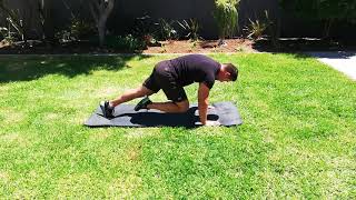Alternating knee drops