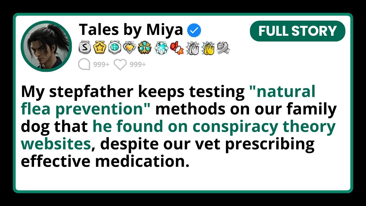 My stepfather keeps testing "natural flea prevention" methods on our family dog that he found on...