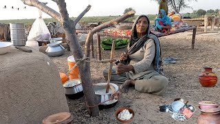 Morning Routine in Desert Village || Tribal People Lifestyle in Deep Desert