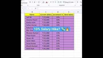 Excel Salary Increment Formula 💸 | Instant Calculation Trick 2025 #tipsandtricks