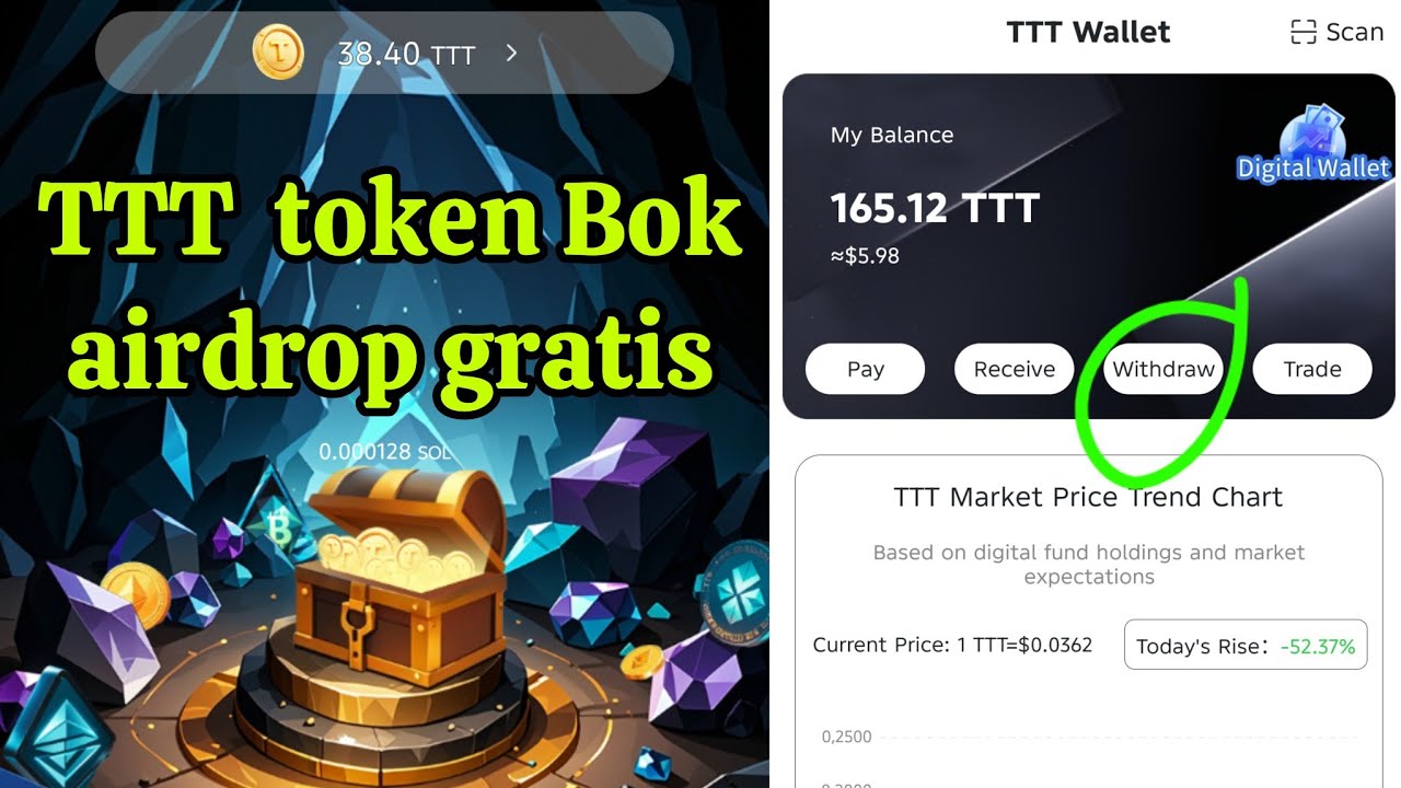 AIRDROP TERBARU‼️TTT TOKEN BOX||BUKA BOK GRATIS SETIAP 12 JAM‼️airdrop gratisan tanpa modal.