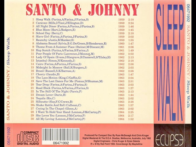 Santo & Johnny Sleepwalk - YouTube