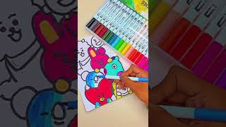 BT21 Doodling || #shorts @CrafterAditi screenshot 3