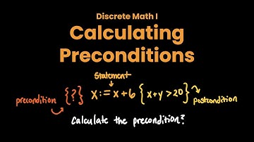 Calculate the Precondition (Discrete Math Tutorial) - Hoare, Many Assignments, Examples, Explained
