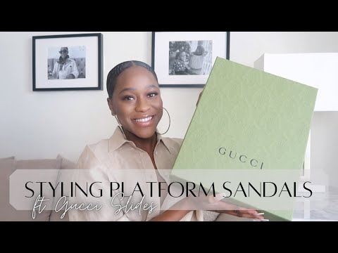 CASUAL DATE OUTFITS  3 WAYS TO STYLE THE GUCCI PLATFORM SLIDES 