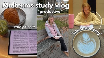 Study vlog: midterm week, studying for exams, productivity 