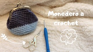 MONEDERO PARA PRINCIPIANTES A CROCHET.