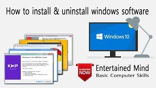 How To Install Windows Software | And Uninstall | Basic Computer Skills Part-5