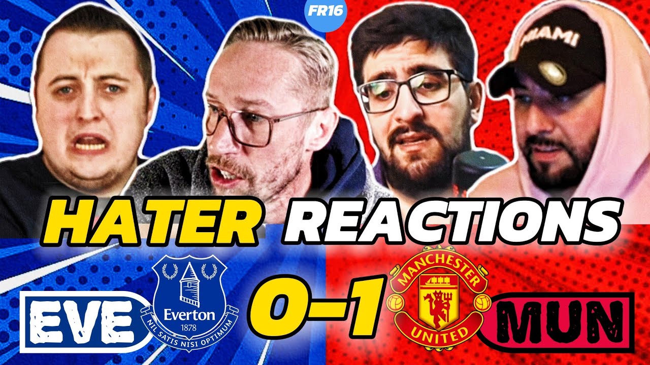 MAN UTD'S RIVAL'S & HATERS SALTY 🤣 REACTION TO EVERTON 0-1 MAN UTD | PREMIER LEAGUE FAN REACTION