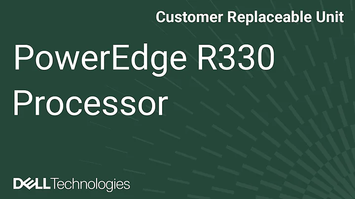 PowerEdge R330: Remove/Install Processor and Heat Sink