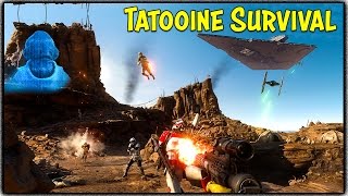 Star Wars Battlefront - TATOOINE SURVIVAL MISSIONS! (Single Player / Co-op Campaign Mode)