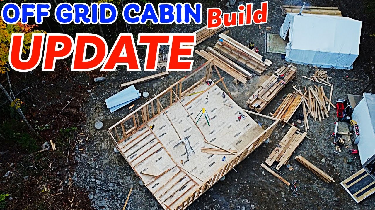UPDATE of our Off Grid Cabin Build Project. Episode 20 - YouTube