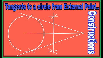 Construction of Tangents to a Circle from an External point