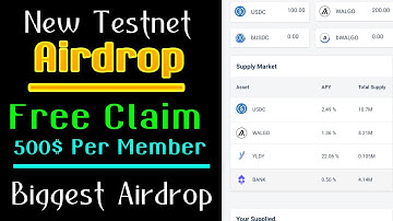 Free Claim 500$ Airdrop, Algofi Testnet Airdrop, #trustwallet , Biggest Airdrop 2021