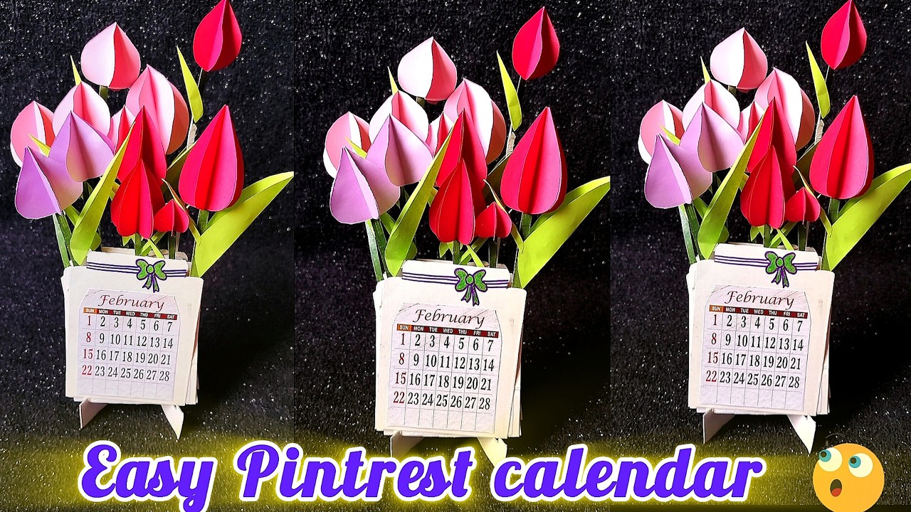📅 How to make Easiest CALENDAR|🤩Calendar kaise banate hai ✨Best Out of Waste Craft ♻️/Easy calendar