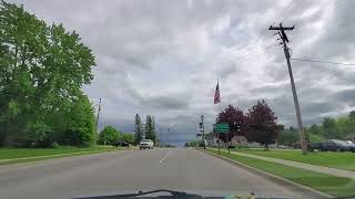 Hillman Michigan 49746, Northern Michigan town, Driving Main Street, Exploring