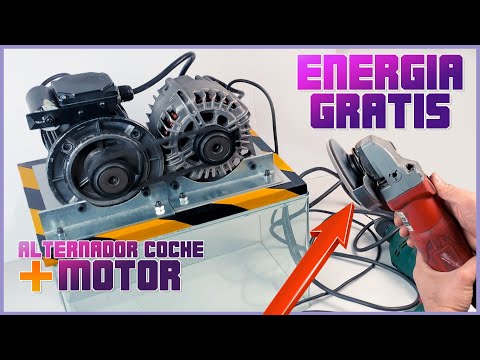 How to make a FREE ENERGY generator with a CAR ALTERNATOR⚡??⚡