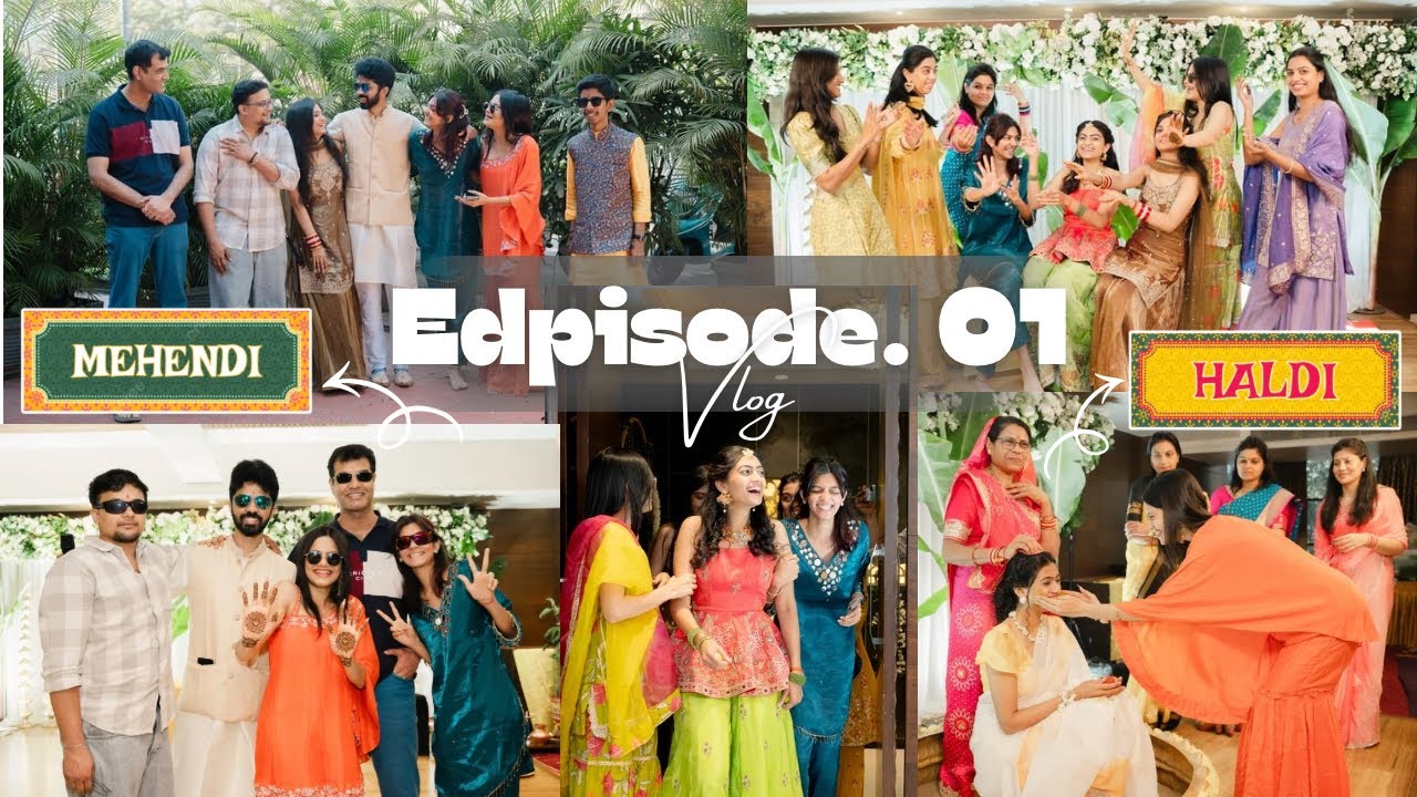 HALDI & MEHENDI CEREMONY 💛✨ | My Sister’s Wedding Moments | VLOG 15 |