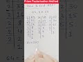 HCF l Prime Factorisation Method l Maths Tricks #maths #hcf #shorts #youtubeshorts