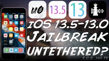 iOS 13.5 / 13.4.1 - 13.0 Can We Make UNC0VER / CheckRa1n JAILBREAK UNTETHERED? [No PC / Persistent]